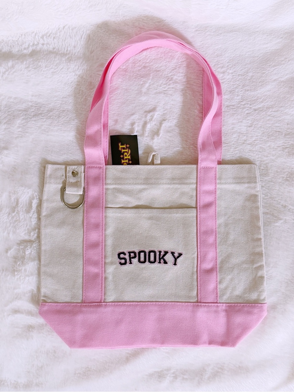 Spirit Halloween Pink Spooky mini tote